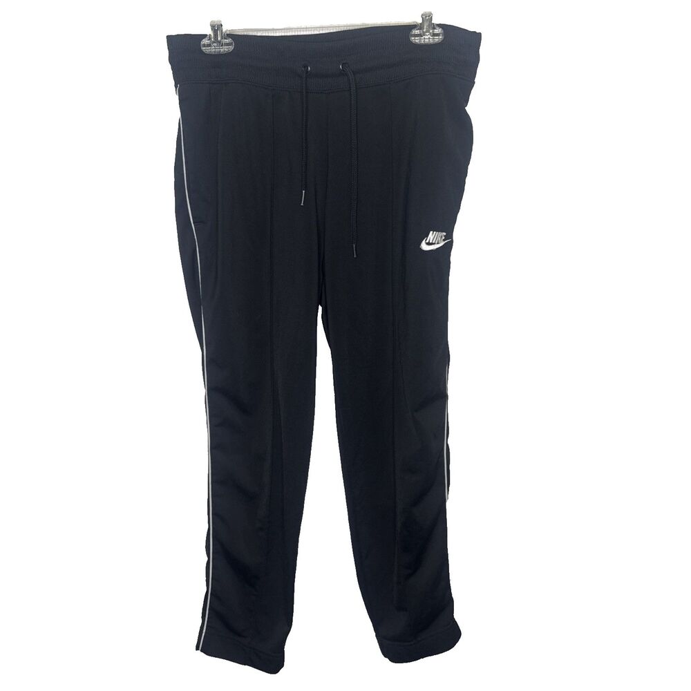 Nike Boys Youth Small S Black Athletic Jogger Sweatpants Track Pants Drawstring